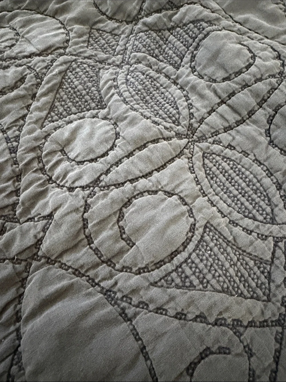 Pottery Barn Quilted Square Euro Shams (2) in Denim Blue Color 100% Cotton